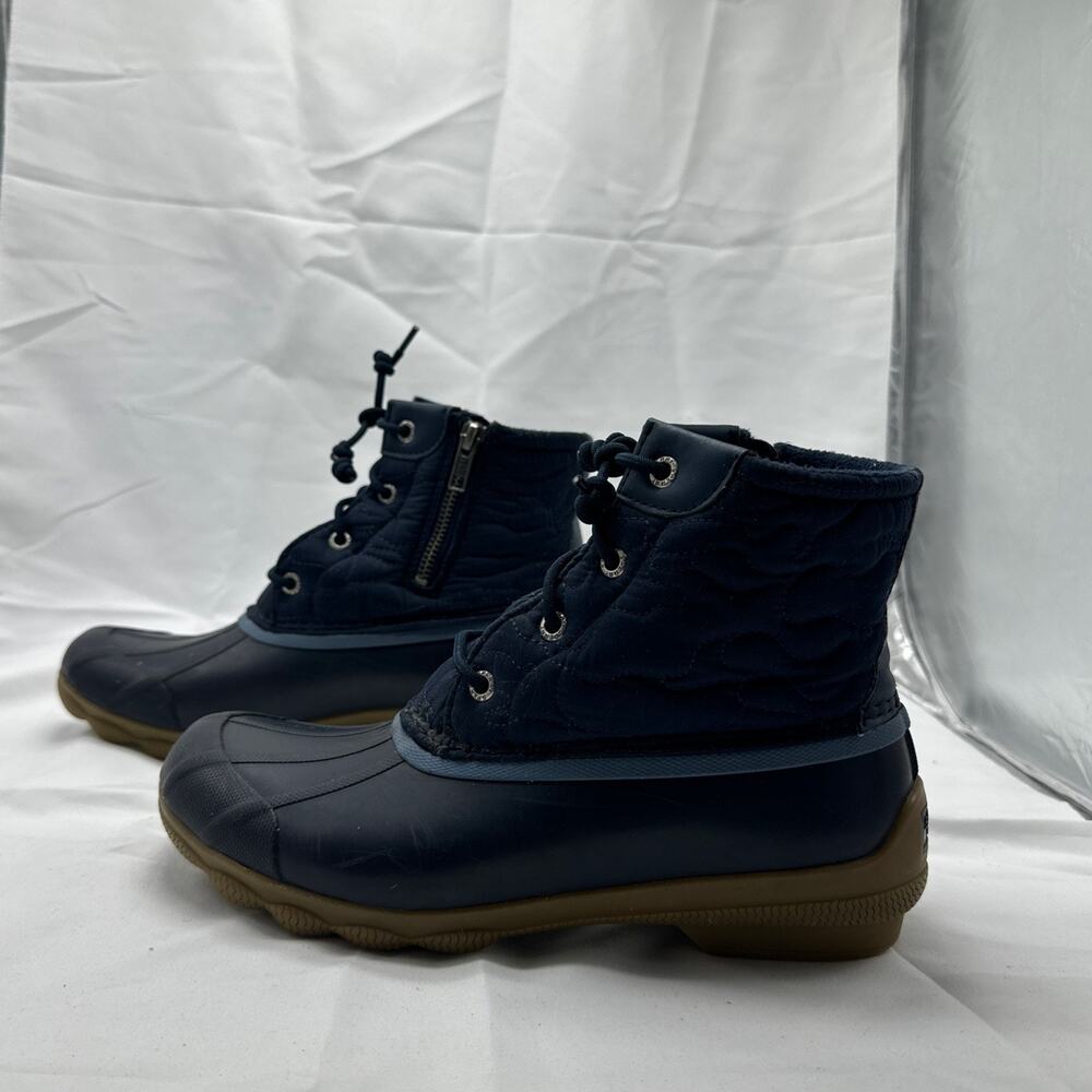 New Sperry Saltwater Womans Sz 15 Sparkle Textile Waterproof blue STS88337
